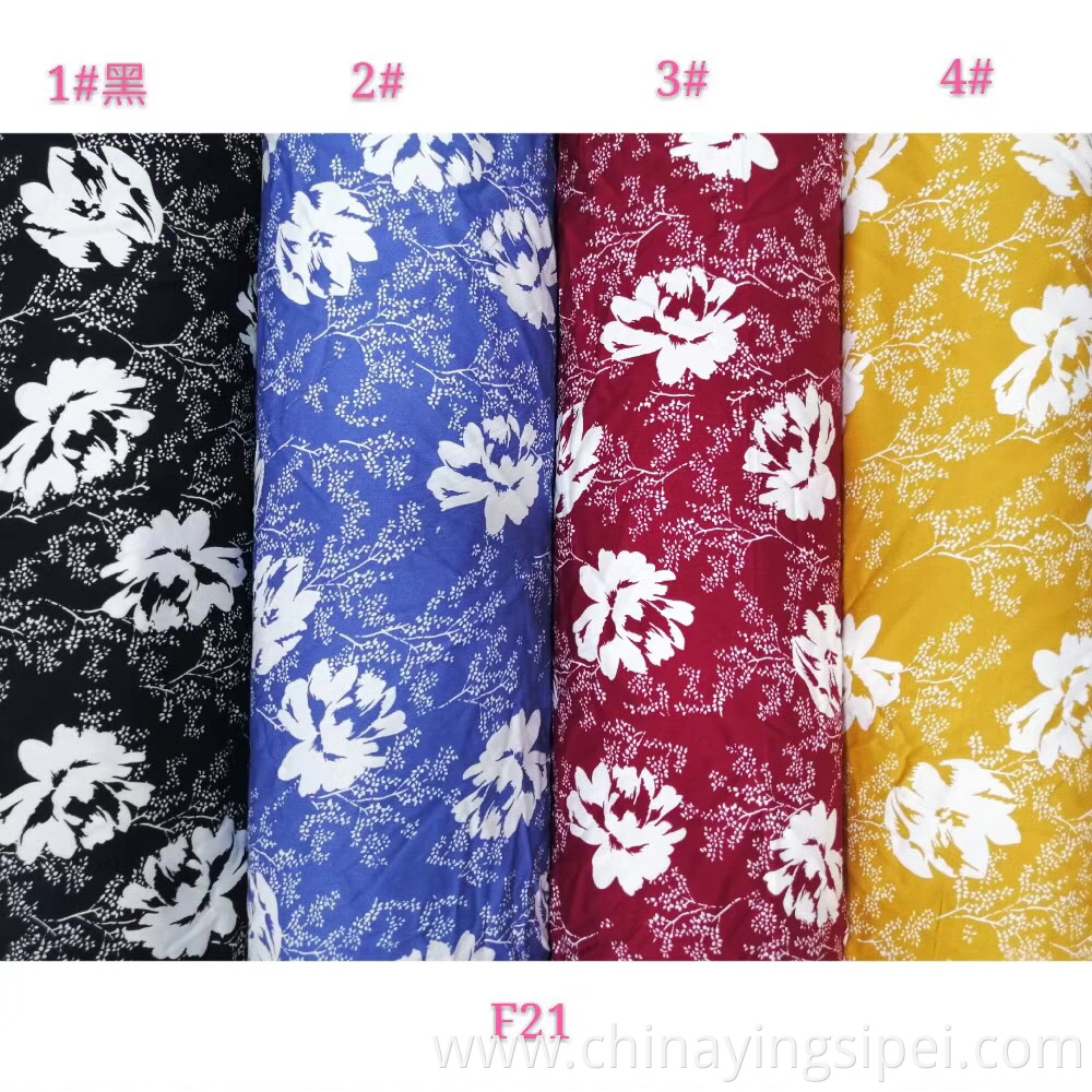 Professional Custom Twill Printed Floral Fabric 100% RAYON